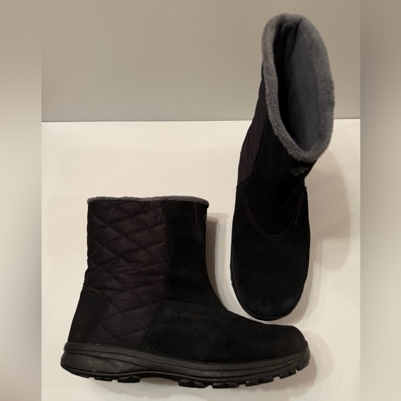 Columbia Shoes - Columbia Women’s Waterproof Black Winter Boots Faux Fur Lined Size 10.5